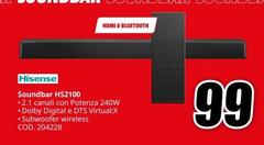 Hisense - Soundbar HS2100