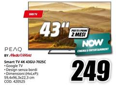 Peaq - Smart Tv 4k 43GU-7025C