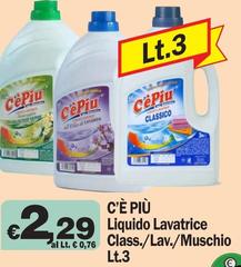 Selezione più - Liquido Lavatrice Class./Lav./Muschio