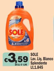 Sole - Lav. Liq. Bianco Splendente