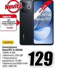 Realme - Smartphone Note70t 4+256gb
