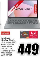 Lenovo - Notebook Ideapad Slim 3