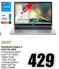 Acer - Notebook Aspire 3 A315-59-530X