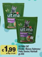 Ultima - Cat Steriliz, Manzo/Salmone/Pollo/Senior/Hairball