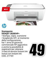 HP - Stampante Deskjet 2820E+