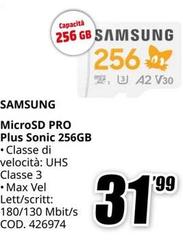 Samsung - Microsd Pro Plus Sonic 256gb