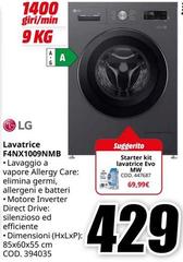 LG - Lavatrice F4NX1009NMB