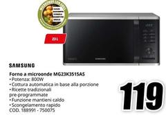 Samsung - Forno A Microonde MG23K3515AS