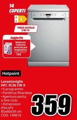 Hotpoint - Lavastoviglie HFC 326 CW X
