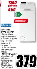 Indesit - Lavatrice BTWS662612T