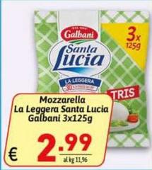 Galbani - Mozzarella La Leggera Santa Lucia