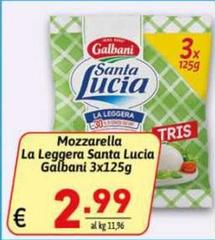 Galbani - Mozzarella La Leggera Santa Lucia