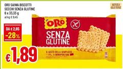 Oro saiwa - Biscotti Secchi Senza Glutine