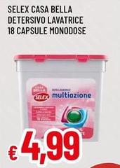 Selex - Casa Bella Detersivo Lavatrice 18 Capsule Monodose