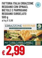 La Fattoria - Italia Erbazzone Reggiano Con Spinaci,Bietole E Parmigiano Reggiano Surgelato