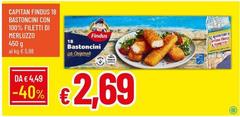 Findus - Capitan 18 Bastoncini Con 100% Filetti Di Merluzzo