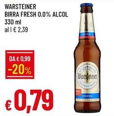 Warsteiner - Birra Fresh 0.0% Alcol