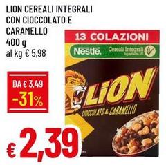 Nestlè - Lion Cereali Integrali Con Cioccolato E Caramello