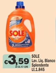 Sole - Lav. Lig. Bianco Splendente