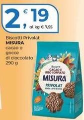 Misura - Biscotti Privolat Cacao O Gocce Di Cioccolato