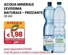 Levissima - Acqua Minerale Naturale-Frizzante