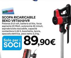 Beko - Scopa Ricaricabile VRT5012LVR