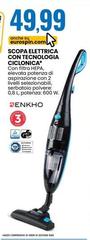 Enkho - Scopa Elettrica Con Tecnologia Ciclonica
