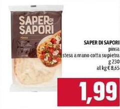 Saper di sapori - Pinsa A Mano Cotta Su Pietra