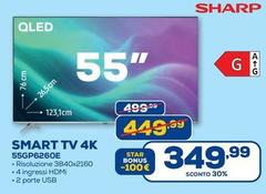 Sharp - Smart Tv 4k 55gp626oe