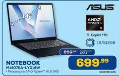 Asus - Notebook M1407KA-LY014W