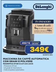 De Longhi - Macchina Da Caffè Automatica Con Grani E Polvere