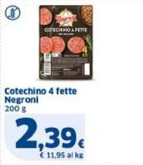 Negroni - Cotechino 4 Fette