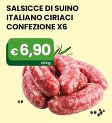 Salumificio Ciriaci - Salsiccia Di Suino In Confezione Da 6