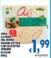Pian del borgo - Piadina Sottile Con Olio Extra Vergine Di Oliva