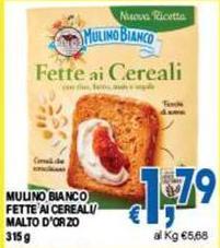 Mulino Bianco -  Fette Ai Cereali/Malto D'orzo