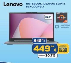 Lenovo - Notebook Ideapad Slim 3 82XQ00NGIX