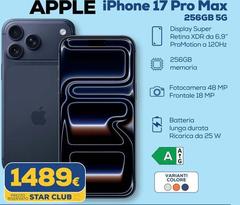 Apple - Iphone 17 Pro Max 256GB 5G