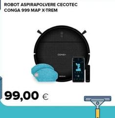 Cecotec - Robot Aspirapolvere Conga 999 Map X-trem