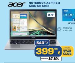 Acer - Notebook Aspire 3 A315-59-503X