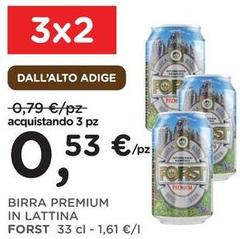 Forst - Birra Premium In Lattina