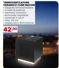 Macom - Termoventilatore Ceramico Cube