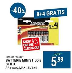 Energizer - Batterie Ministilo E Stilo