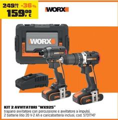 Worx  - Kit 2 Avvitatori 