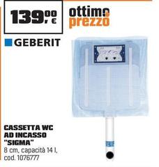 Geberit - Cassetta Wc Ad Incasso “Sigma”