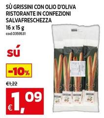 Oliva - Grissini Con Olio D' Ristorante In Confezioni Salvafreschezza