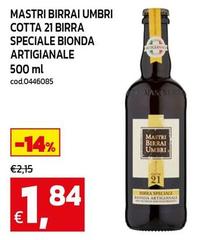 Mastri birrai umbri - Mastri Birrai Umbri Cotta 21 Birra Speciale Bionda