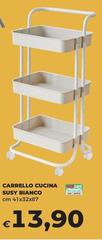 Carrello Cucina Susy Bianco