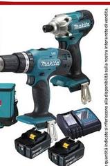Makita - Set Trapano Avvitatore Con Percussione + Avvitatore Ad Impulsi Mod. DLX2336X