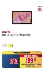 Lenovo - Tablet Tab Plus ZADX0091SE