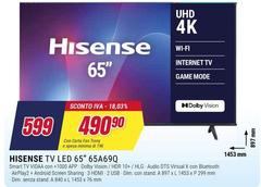 Hisense - Tv Led 65 65a69q